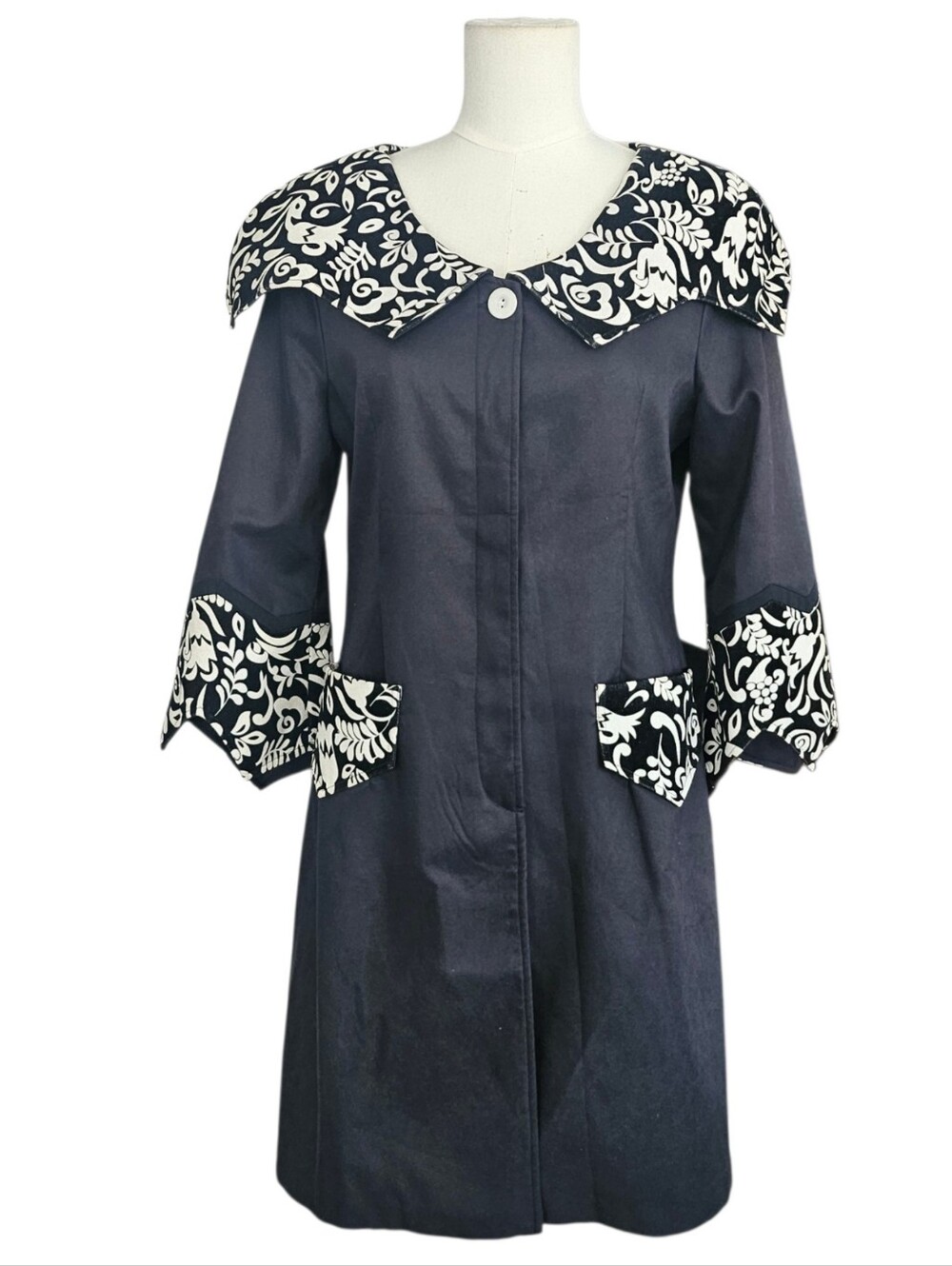 Vintage Moschino Cheap and Chic Statement Collar Coat (Circa 1995) Sz 6
